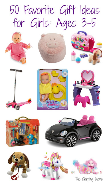 50 Favorite Gift Ideas for Girls, Ages 3-5 || The Chirping Moms