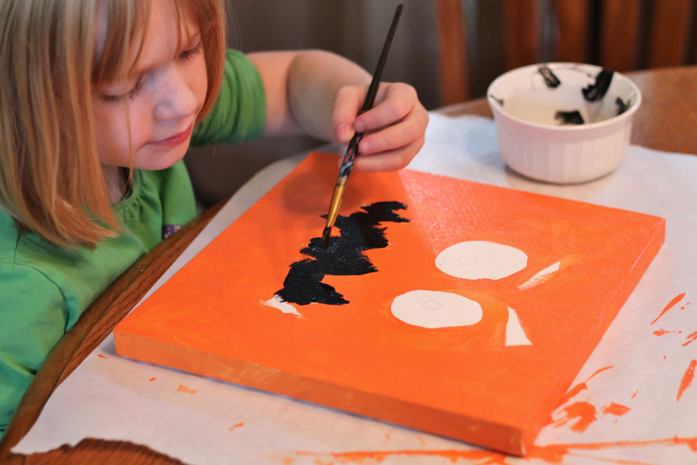 crafting with kids: spooky spaces halloween art - imagine gnats