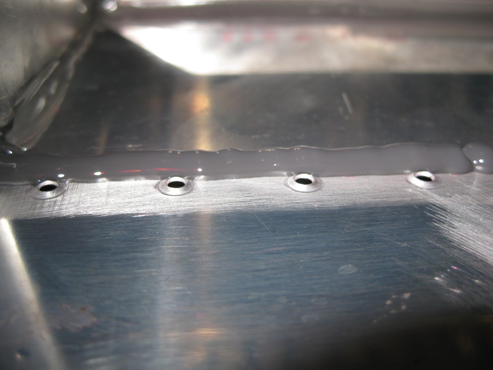 E's Van's RV14A Wings Fuel tanks redo. Baffles sealed.