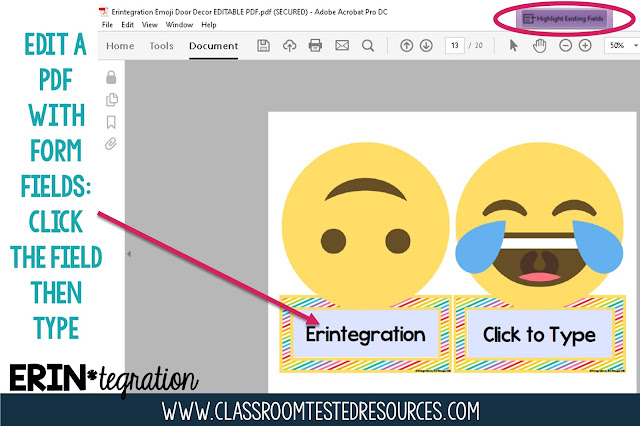 Classroom Decor Printing Tips - Did you buy a digital classroom decor set?  Here are 8 tips for editing & printing for a completely customized classroom decor theme!