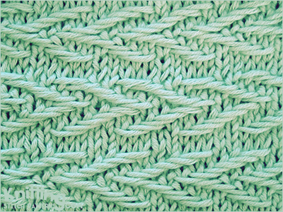 Jacquard stitch pattern is interesting to knit and to look at,without being too challenging to knit