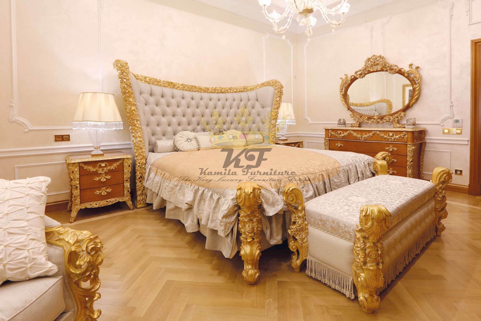 Kamila Furniture LUXURY CLASSIC ITALIAN FURNITURE BEDROOM