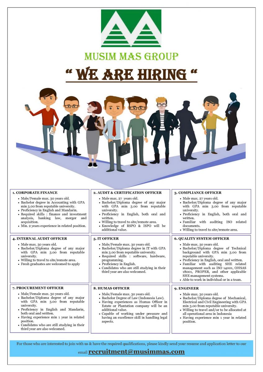 Lowongan Kerja Medan MUSIM MAS Besar-besaran - Job Seeker