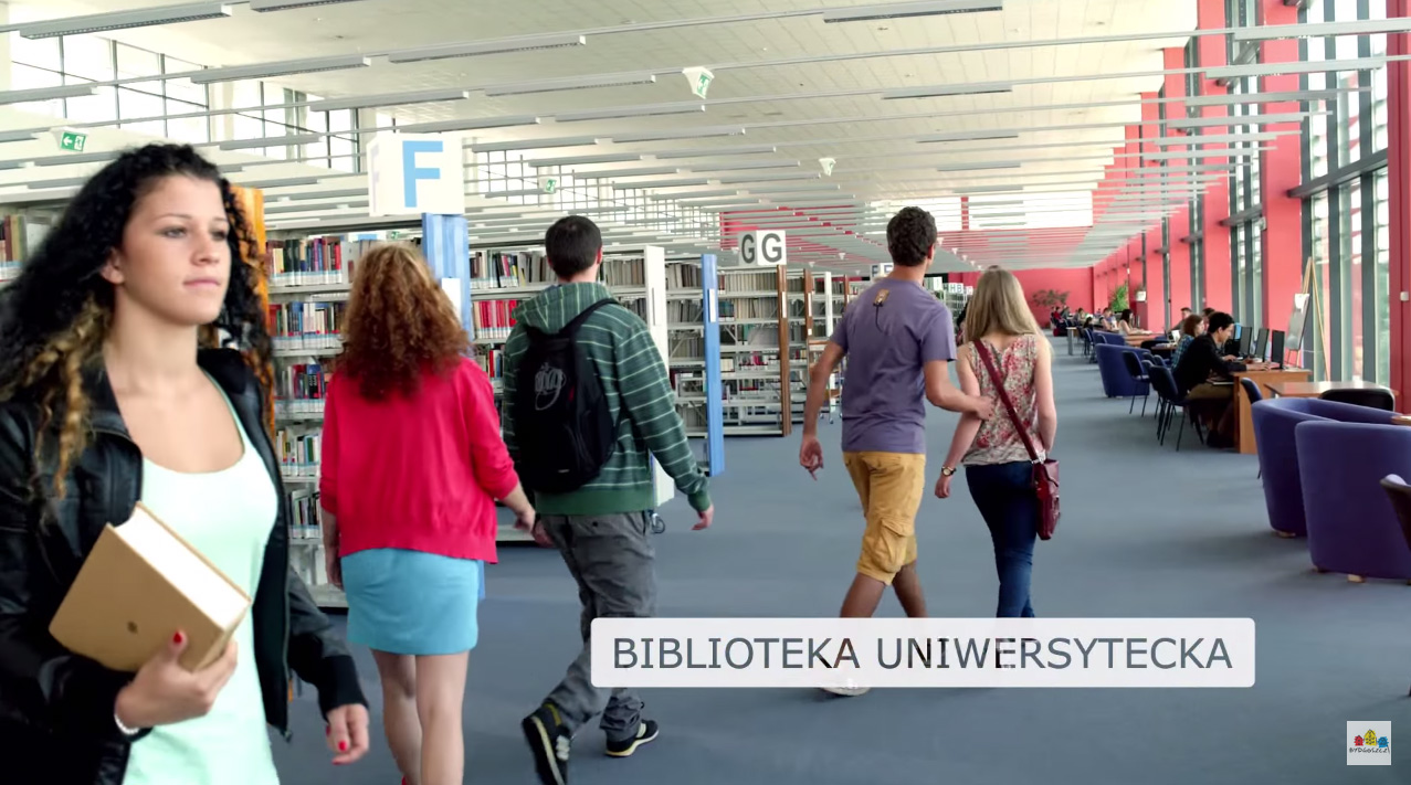 Biblioteka UKW w filmiku promującym Bydgoszcz :)