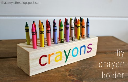 That's My Letter: DIY Crayon Holder