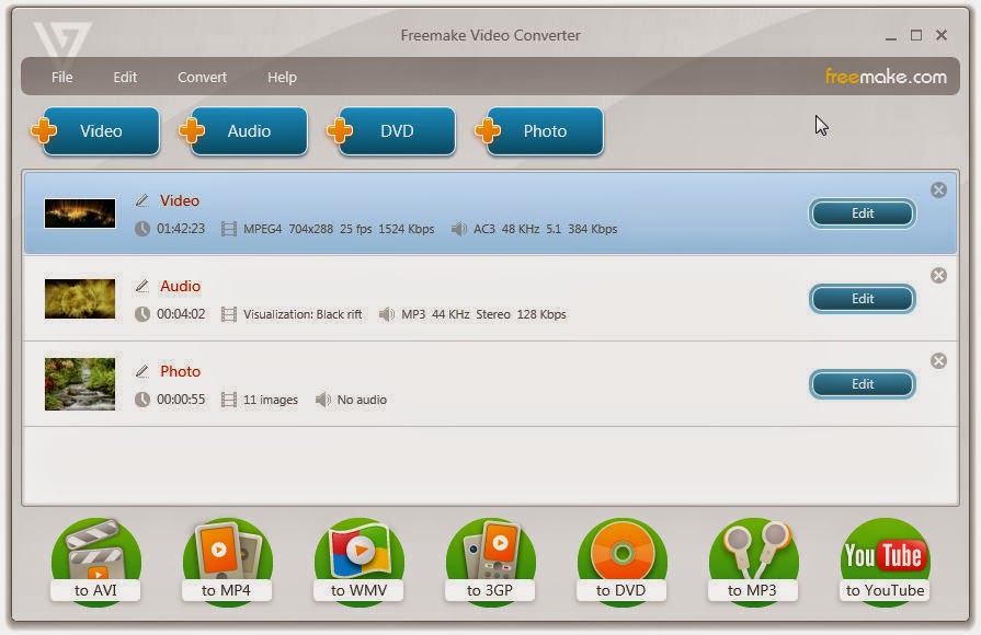 إصدار جديد من برنامج تحويل جميع صيغ الوسائط Freemake Video Converter 4.1.6.3