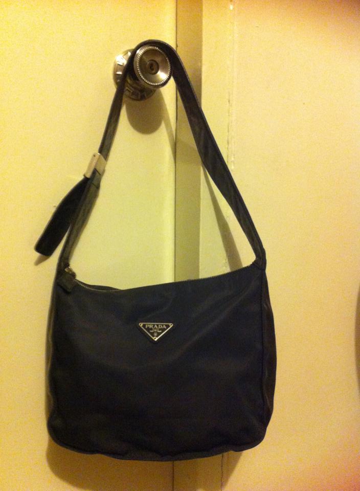 Luxury for Less: Prada Vintage nylon with leather strap hobo bag for only Php 18,000!!!