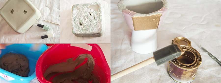 Diy, cómo hacer macetas de cemento