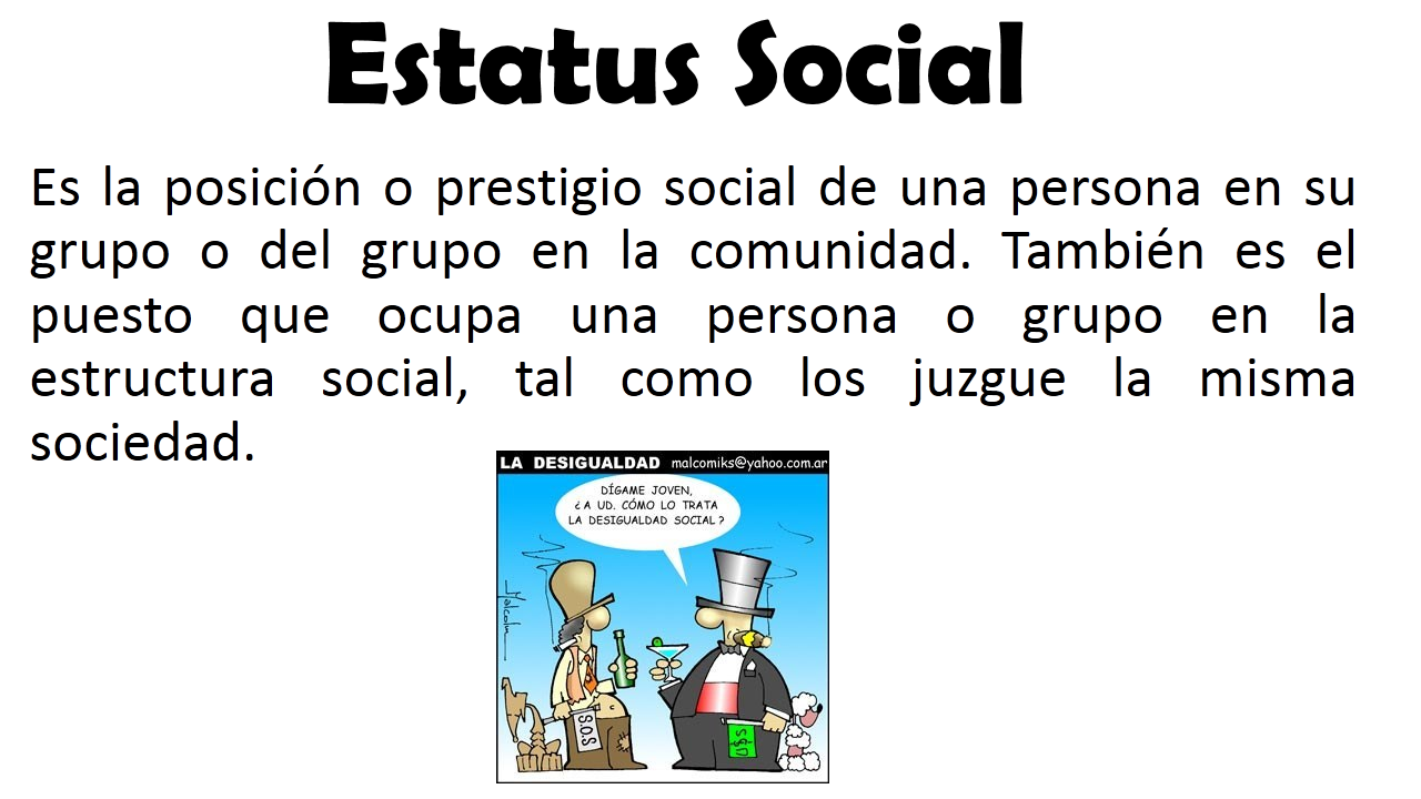Blog del Lic. Eddi Zavala Mendoza SOCIOLOGÍA. ESTATUS SOCIAL