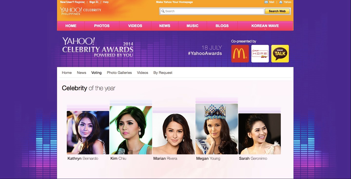 Yahoo Philippines Celebrity Awards 2014 Gizmo Manila