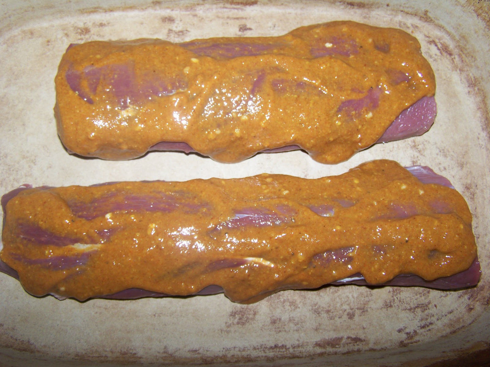 You game? I'm game! Brown Mustard Coated Venison Tenderloin