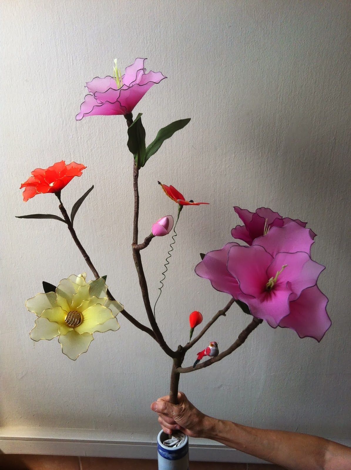 Handmade Stocking Flowers Singapore Handmade Stocking Flowers with