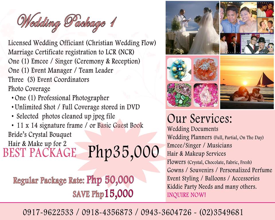 Your Complete Guide To Getting Married In The Philippines Simple Wedding Set Up And Menu