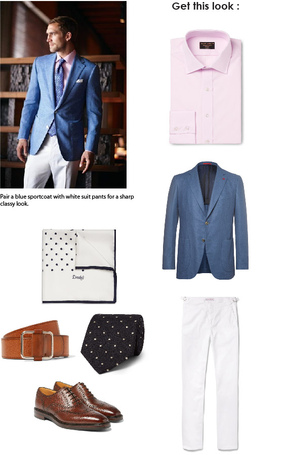 THE WARDROBE Men's fashion blog: What color pants to wear with a pink shirt