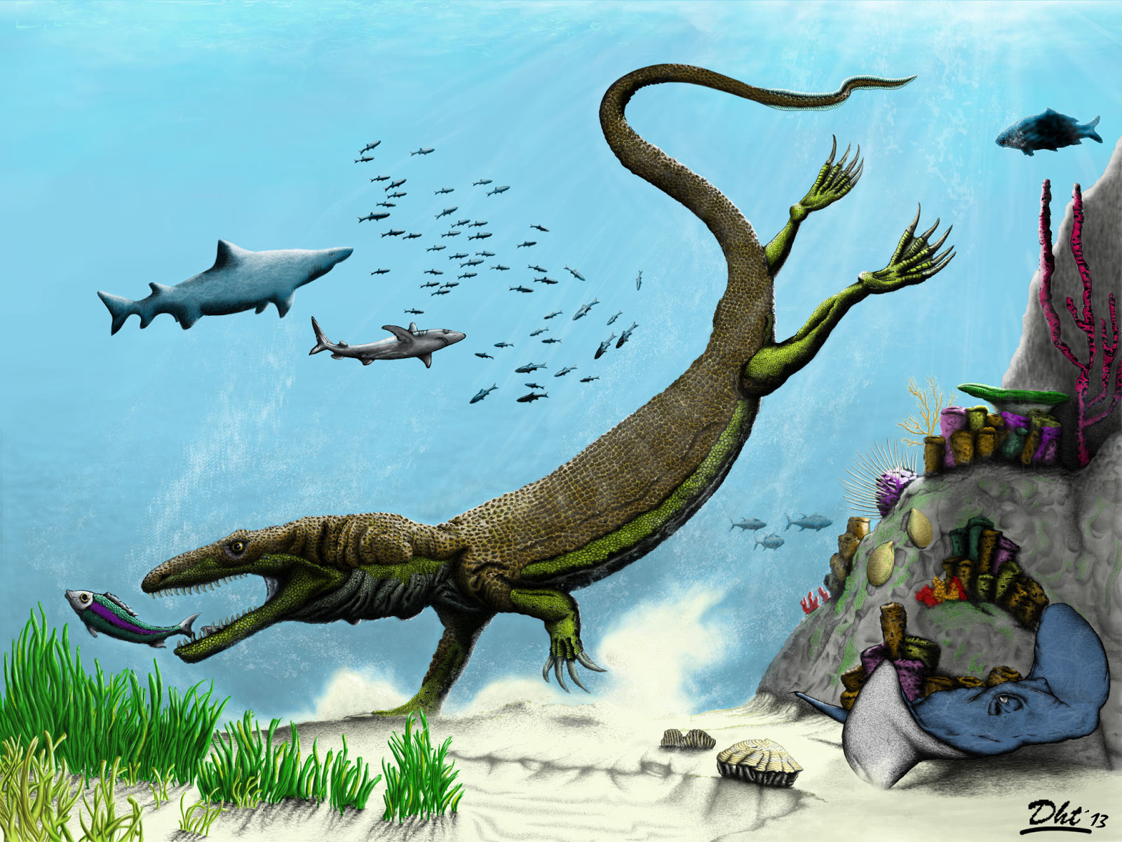Como Se Llaman Los Dinosaurios Marinos