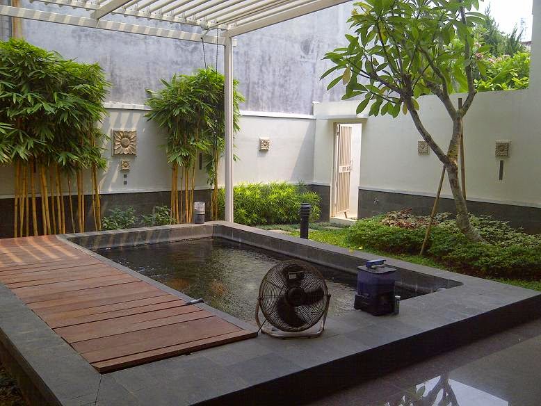 31+ Desain Kolam Taman Depan Rumah, Terbaru!