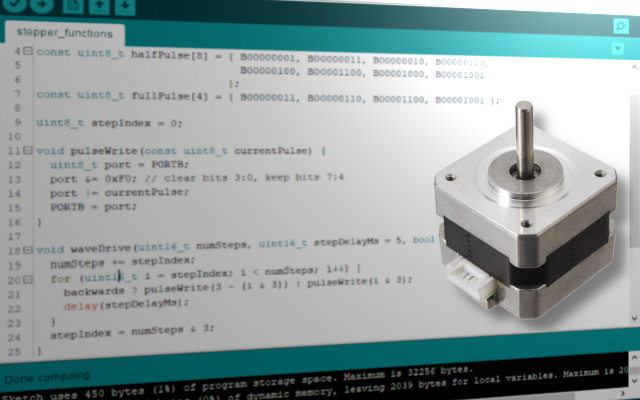 Using stepper motor with arduino