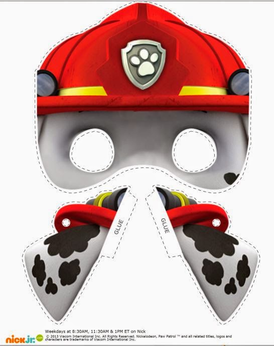 Paw Patrol Free Printable Masks And Ears Oh My Fiesta In English