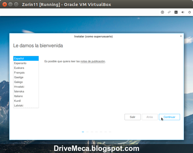 DriveMeca instalando Zorin OS 11 Core paso a paso