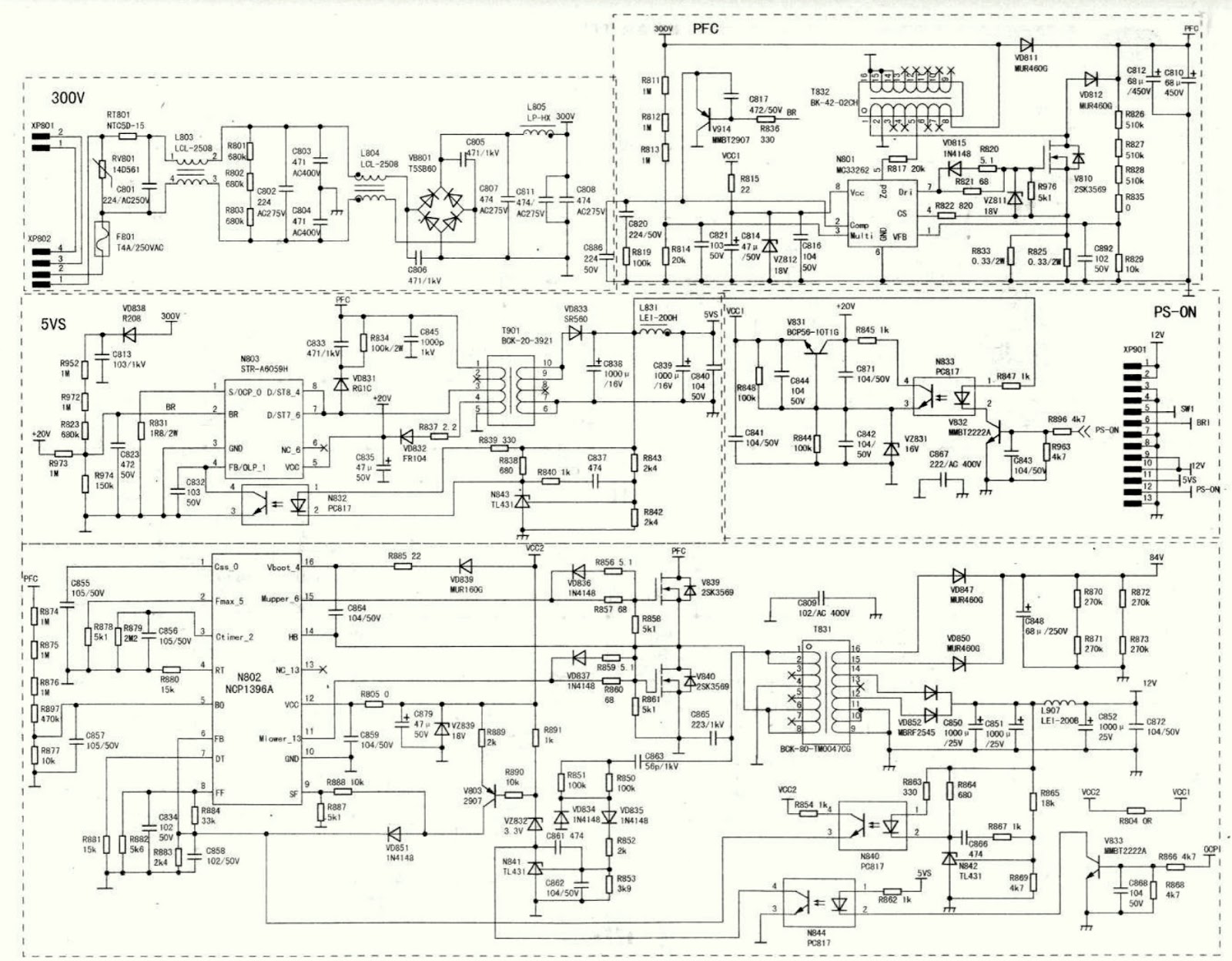 Electro Help  Hisense Lcd 2031 Led37t28kv  U2013 Smps Schematic