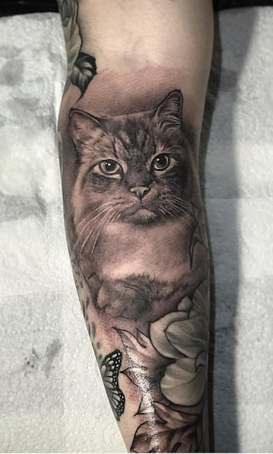 Tatuagens femininas de gatos Tatuagens femininas de gatos