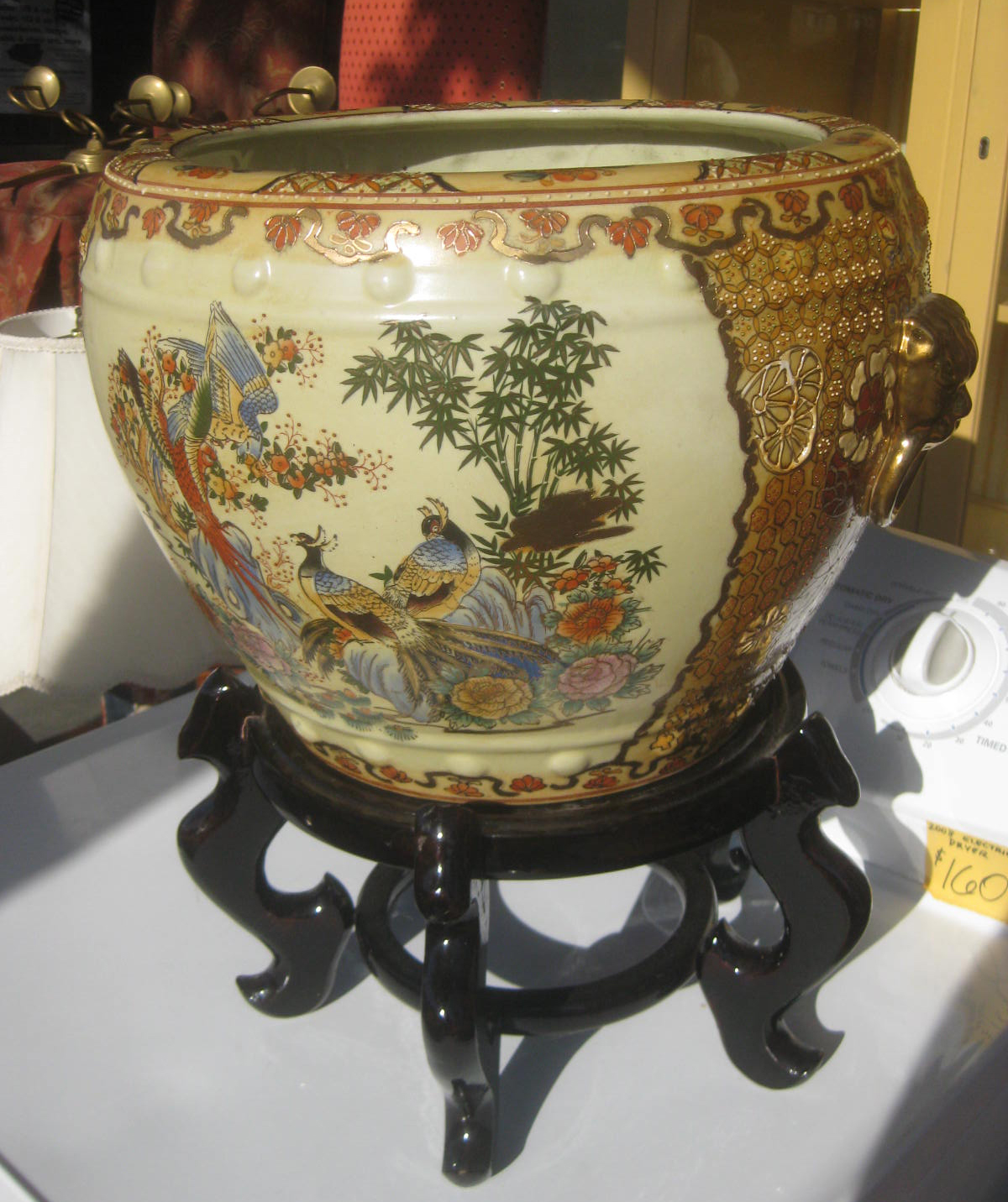 UHURU FURNITURE & COLLECTIBLES SOLD Chinese Pot and Stand 60