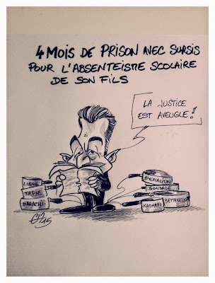 Sarkozy ouvre une quincaillerie! Impunité politique! Justice à 2 vitesses! ©Guillaume Néel