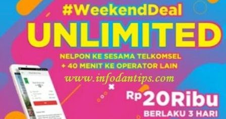 Cara Nelpon Unlimited Dengan #weekenddeal Voice Telkomsel