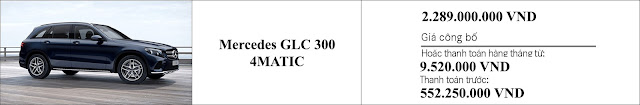 Giá xe Mercedes GLC 300 4MATIC 2019 Giá xe Mercedes GLC 300 4MATIC 2019 tại Mercedes Trường Chinh