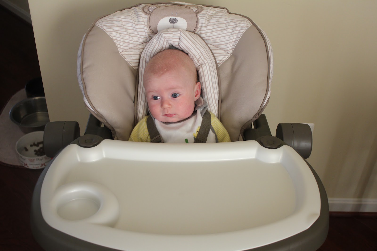 Ryan Christopher Trying out the New High Chair