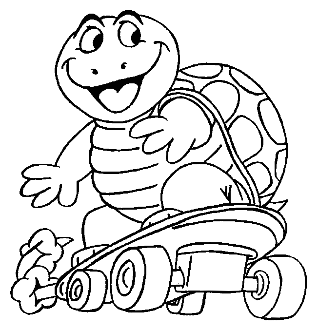 Funny Turtle Coloring Pages 2011