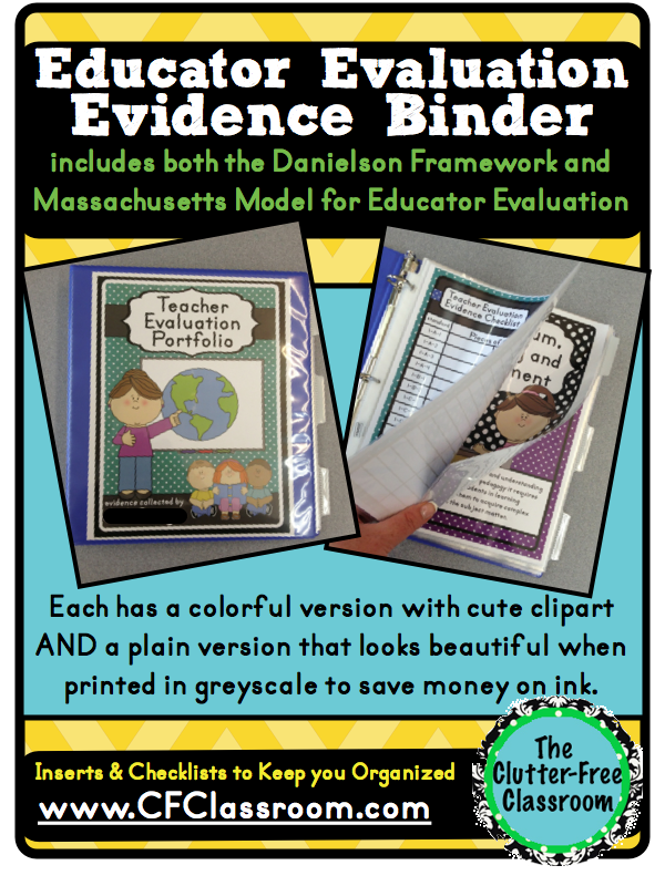 HOW TO ORGANIZE EVIDENCE FOR TEACHER EVALUATIONS (Paper Organization