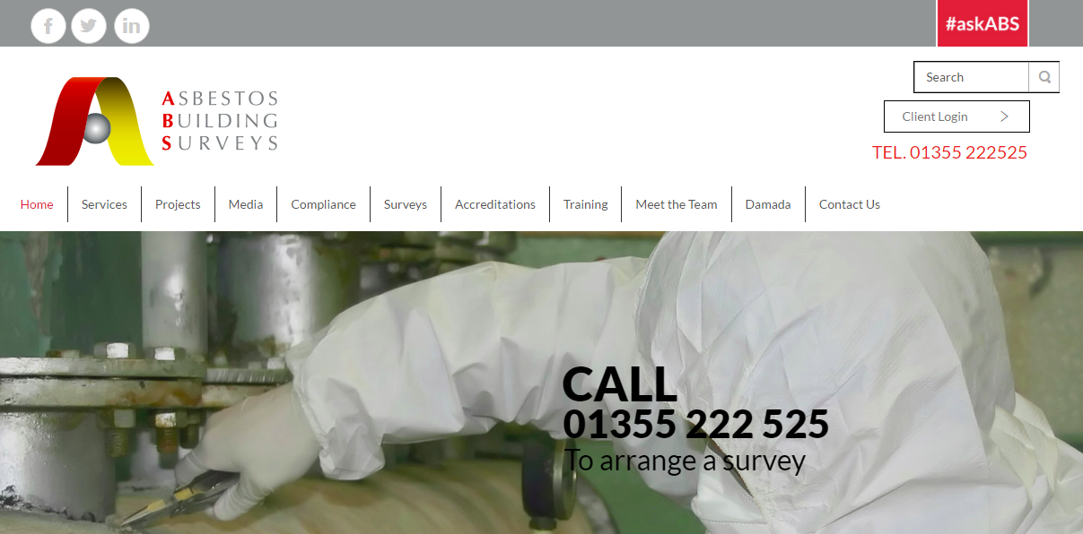 Specialist consultancy Asbestos Building Surveys (ABS) go live with