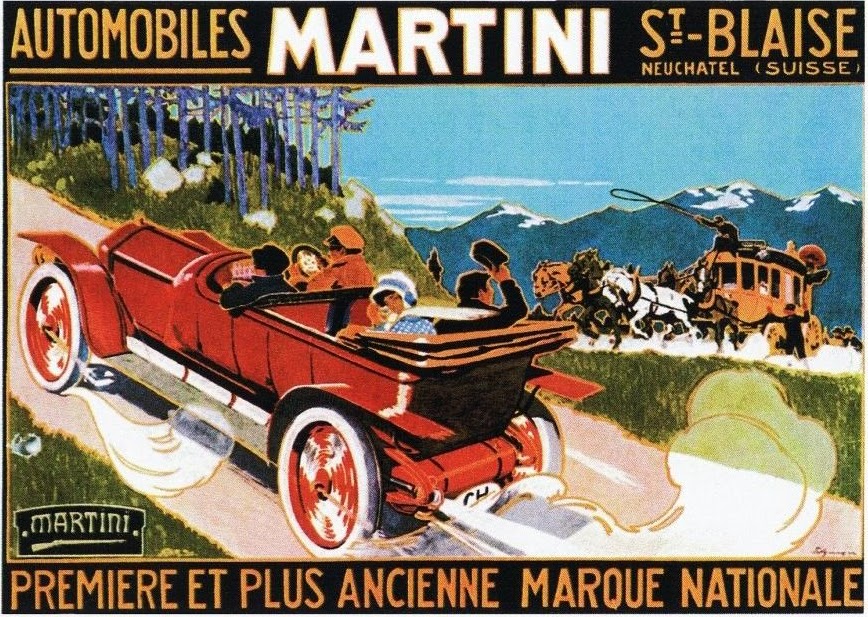 transpress nz Martini automobiles poster, Switzerland, late 1920s