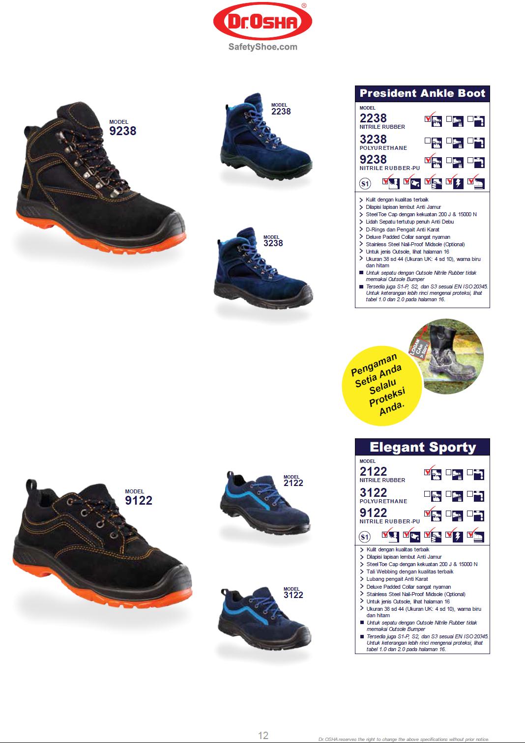 Safety Shoes DR OSHA PT AYAGI MULTITECH INDONESIA