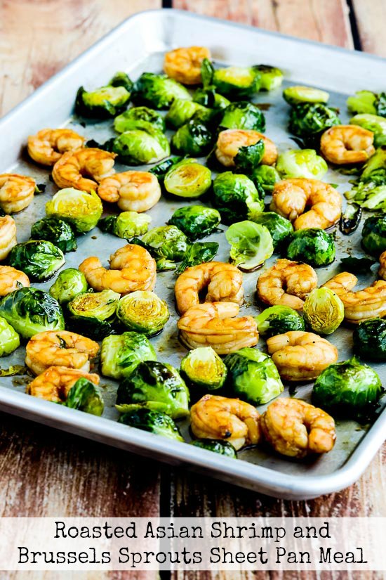 Roasted Asian Shrimp and Brussels Sprouts Sheet Pan Meal
