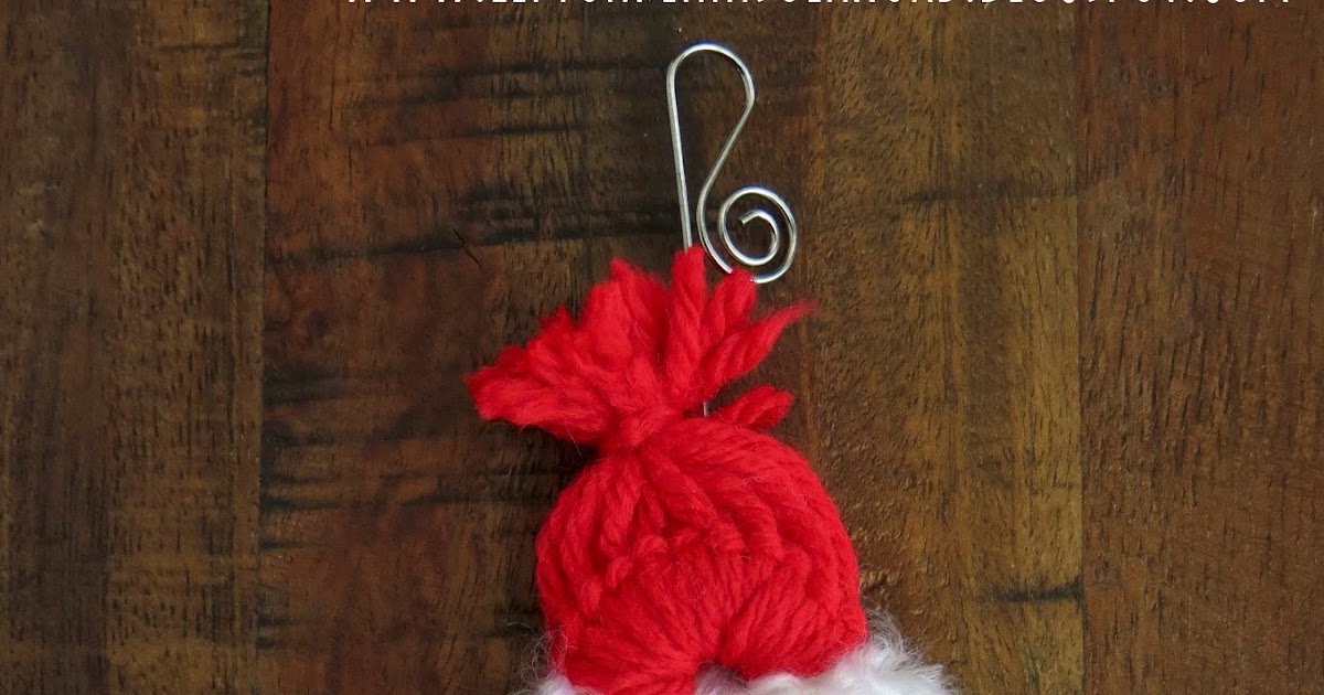 Free christmas printables Santa Ornament Yarn Craft | Left on Peninsula Road