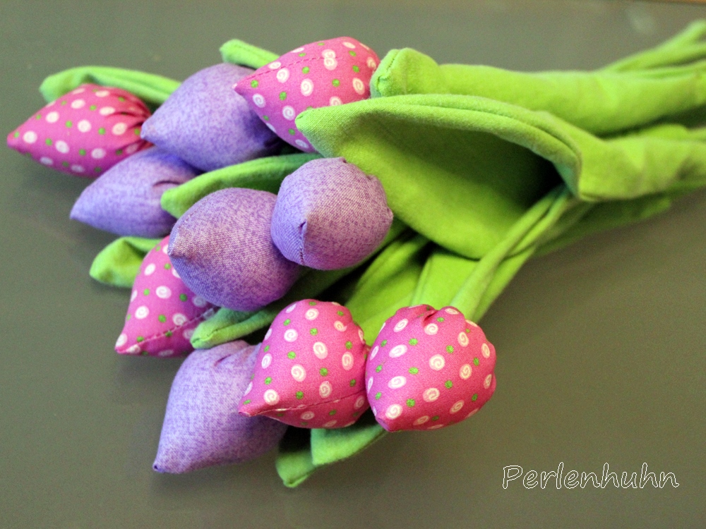Perlenhuhn Genahte Tulpen Anleitung Nahprojekte Fur Kinder