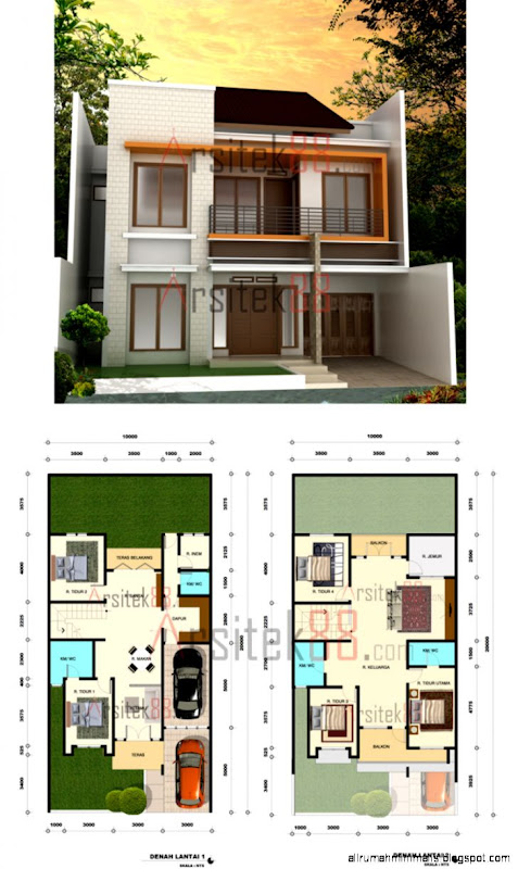Model Rumah Minimalis  Dan  Denah Design Rumah Minimalis 
