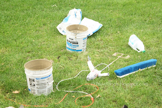 Stone Look Concrete Walkway, Bliss-Ranch.com