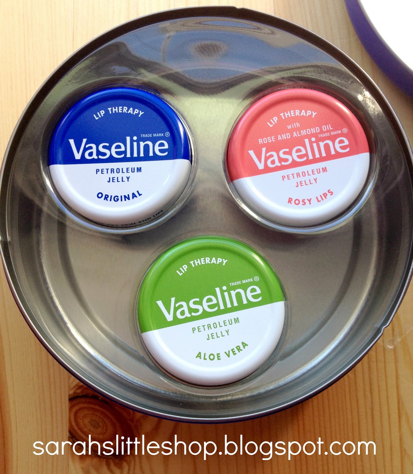 Sarah's Little Shop Vaseline Original Lip Therapy 3 Piece Gift Set