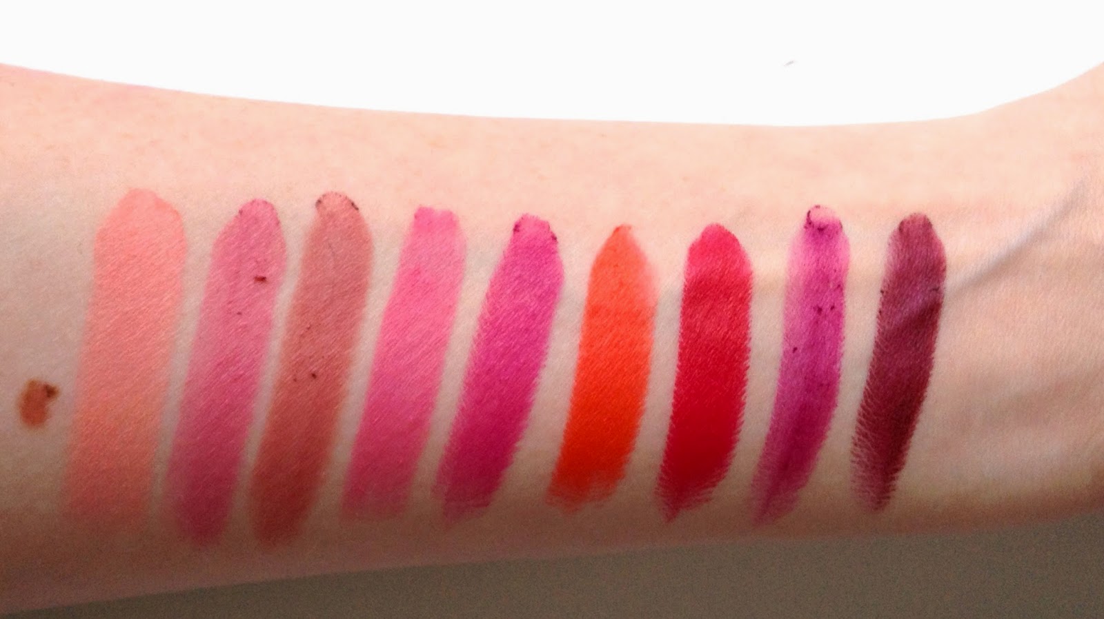 NYX Matte Lipstick Review and Swatches.