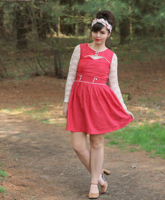 Red Polka Dot Dress Modcloth