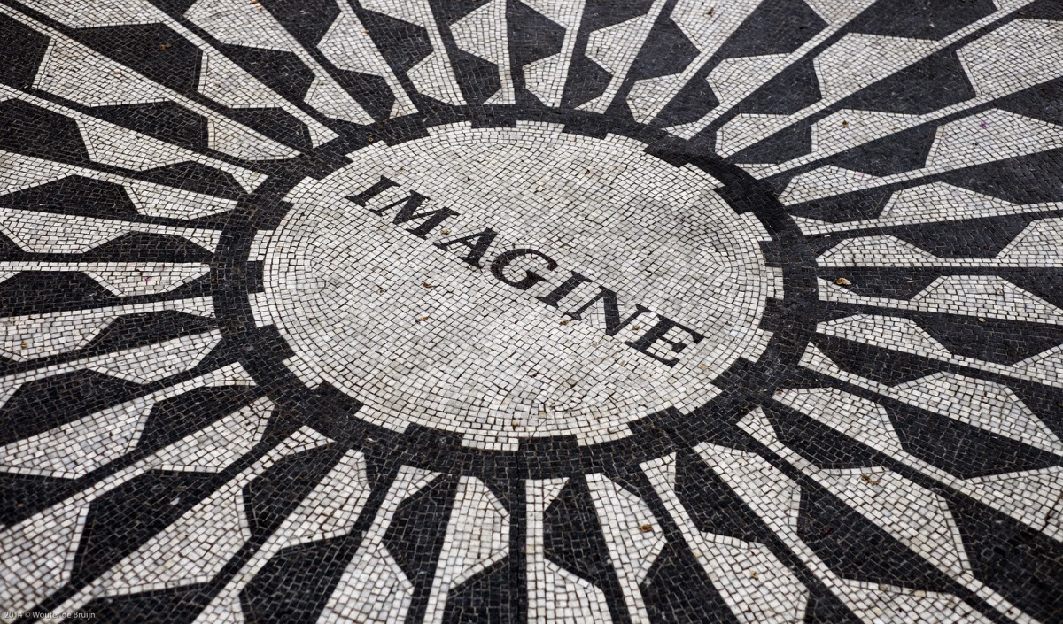 Everything imagine. Yoko Ono imagine Park. N.Y.C. everything.