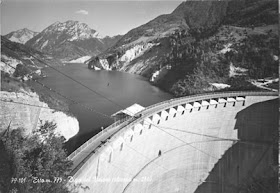 The Vajont Dam, pictured before the disaster of 1963, was considered a triumph of  engineering.