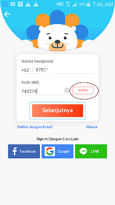 verifikasi daftar Lazada