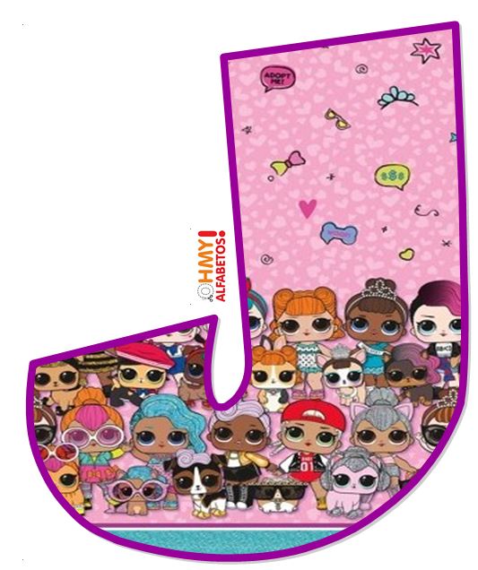 Alfabeto LOL Surprise. Cute LOL Surprise Abc. - Oh my Alfabetos!