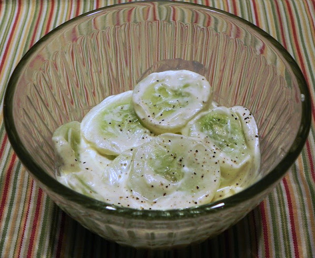 The Iowa Housewife Cucumbers in Cream