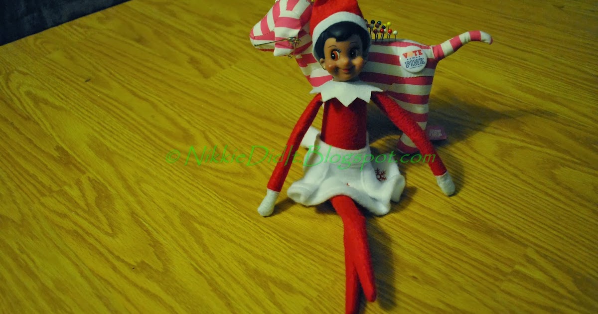 Bendable Elf on the Shelf & Grippy Too Nikkie Did It