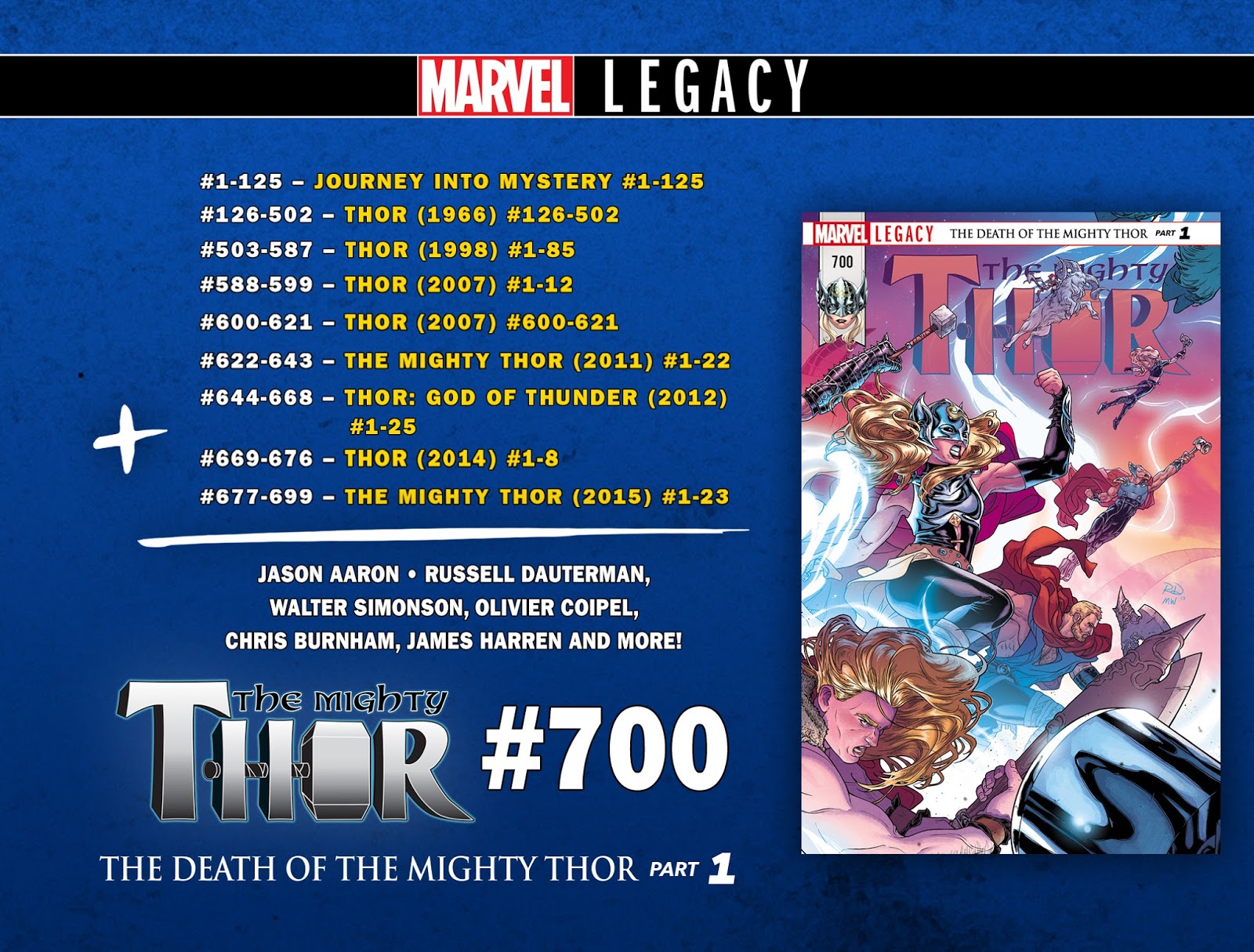 The Launchpad: MARVEL LEGACY Numbering Guides/Charts The Launchpad: MARVEL LEGACY Numbering Guides/Charts